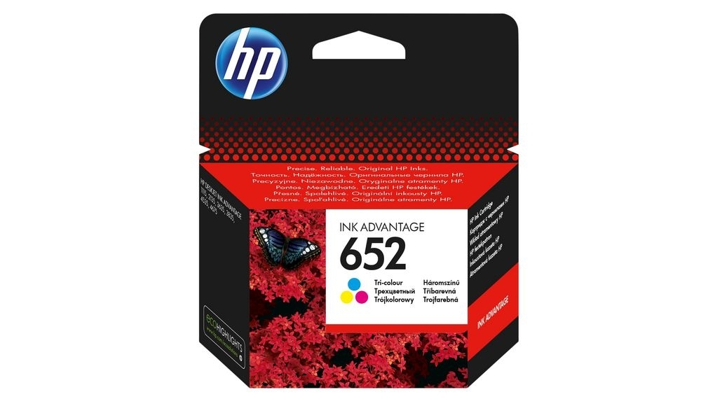 HP 652 (F6V24AE) оригинална мастилница color